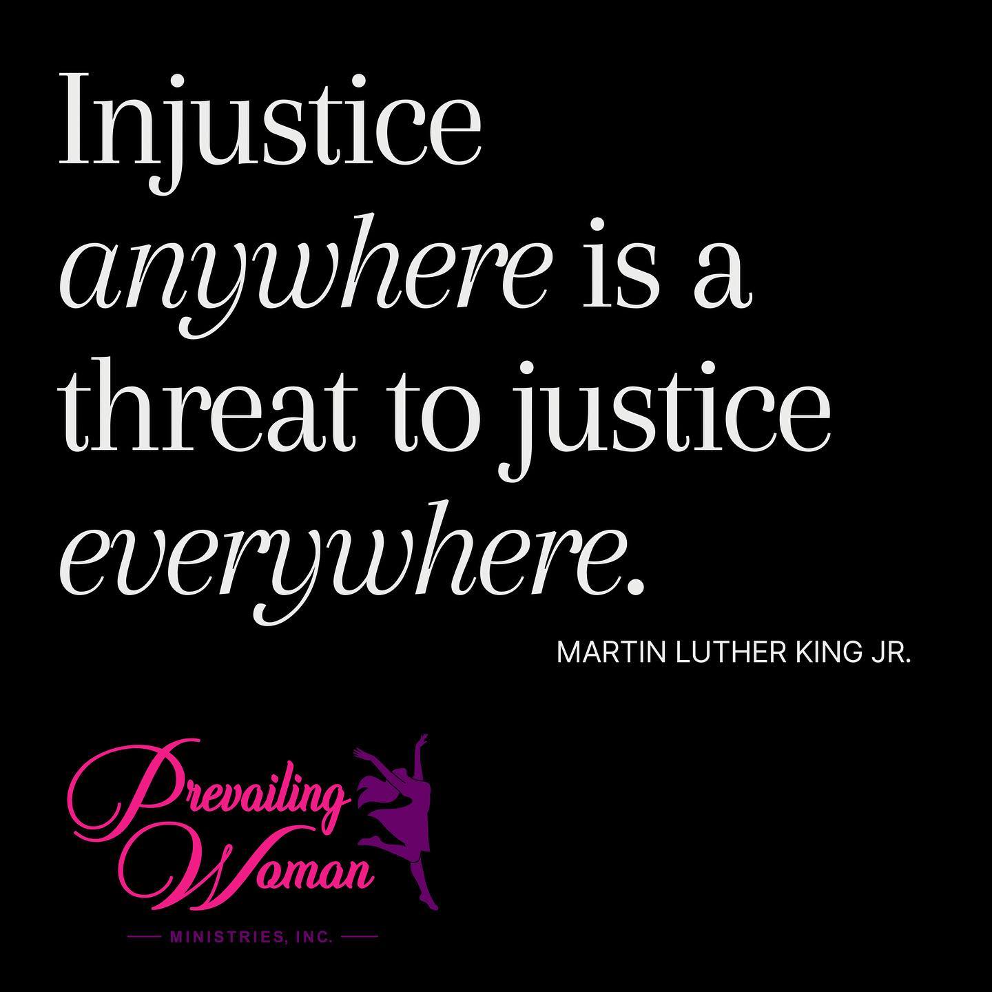 We remember and celebrate the legacy of Dr. Martin Luther King Jr. #prevailingwomanministries #mlkday