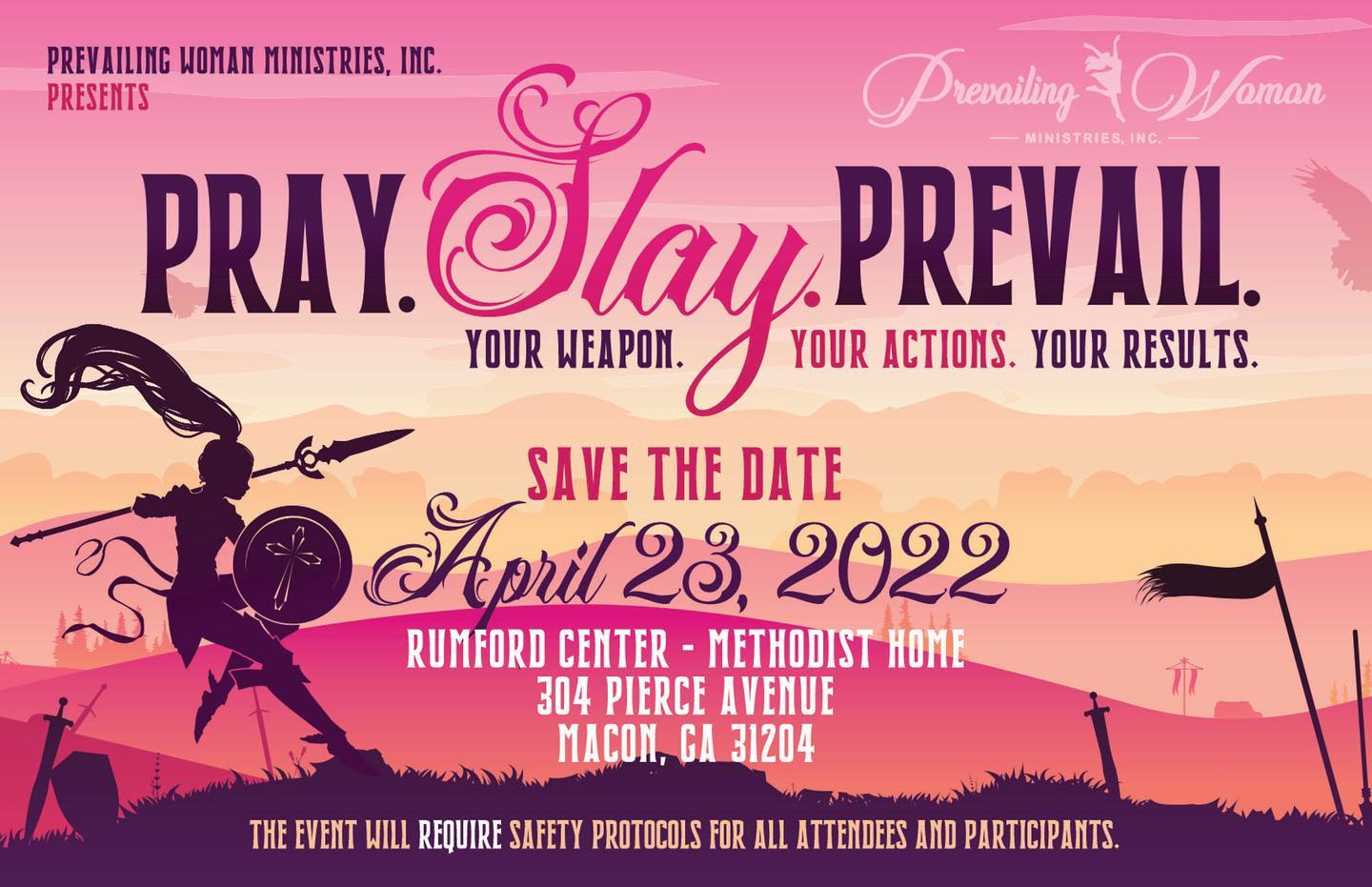 More details coming soon.  #prevailingwomanministries #pwmconference2022 #prayslayprevail #aprevailingwoman